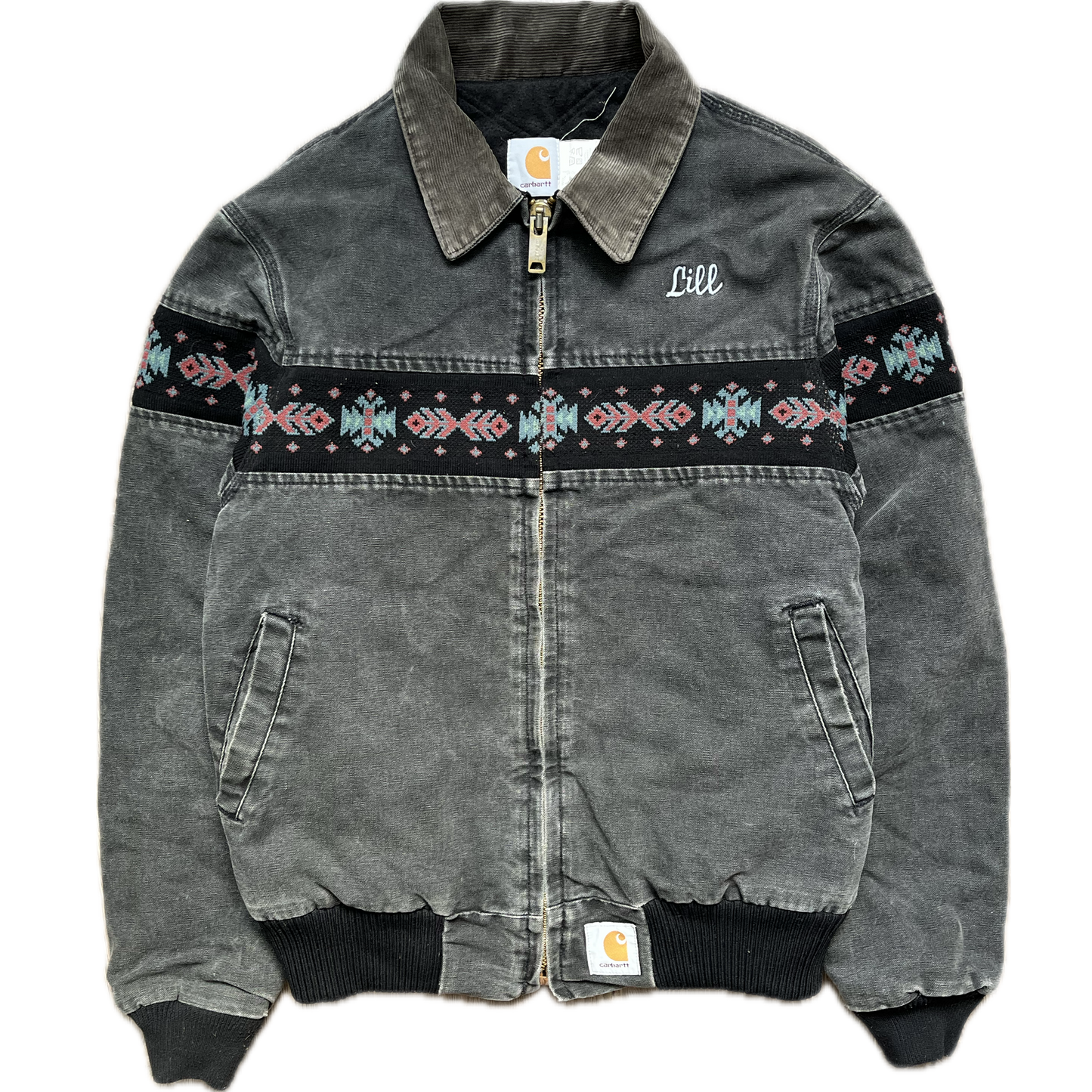 Carhartt Aztec Santa Fe Jacket  90s Grey - M