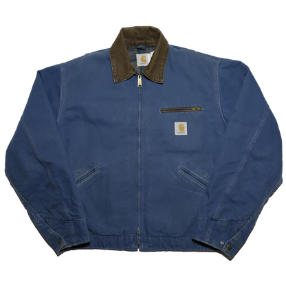 Vintage 90s Carhartt Detroit Jacket Blue - L