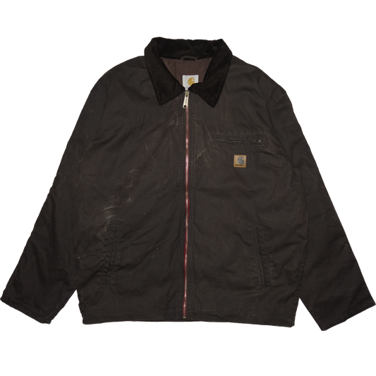 Carhartt Rework Detroit Jacket Brown Faded