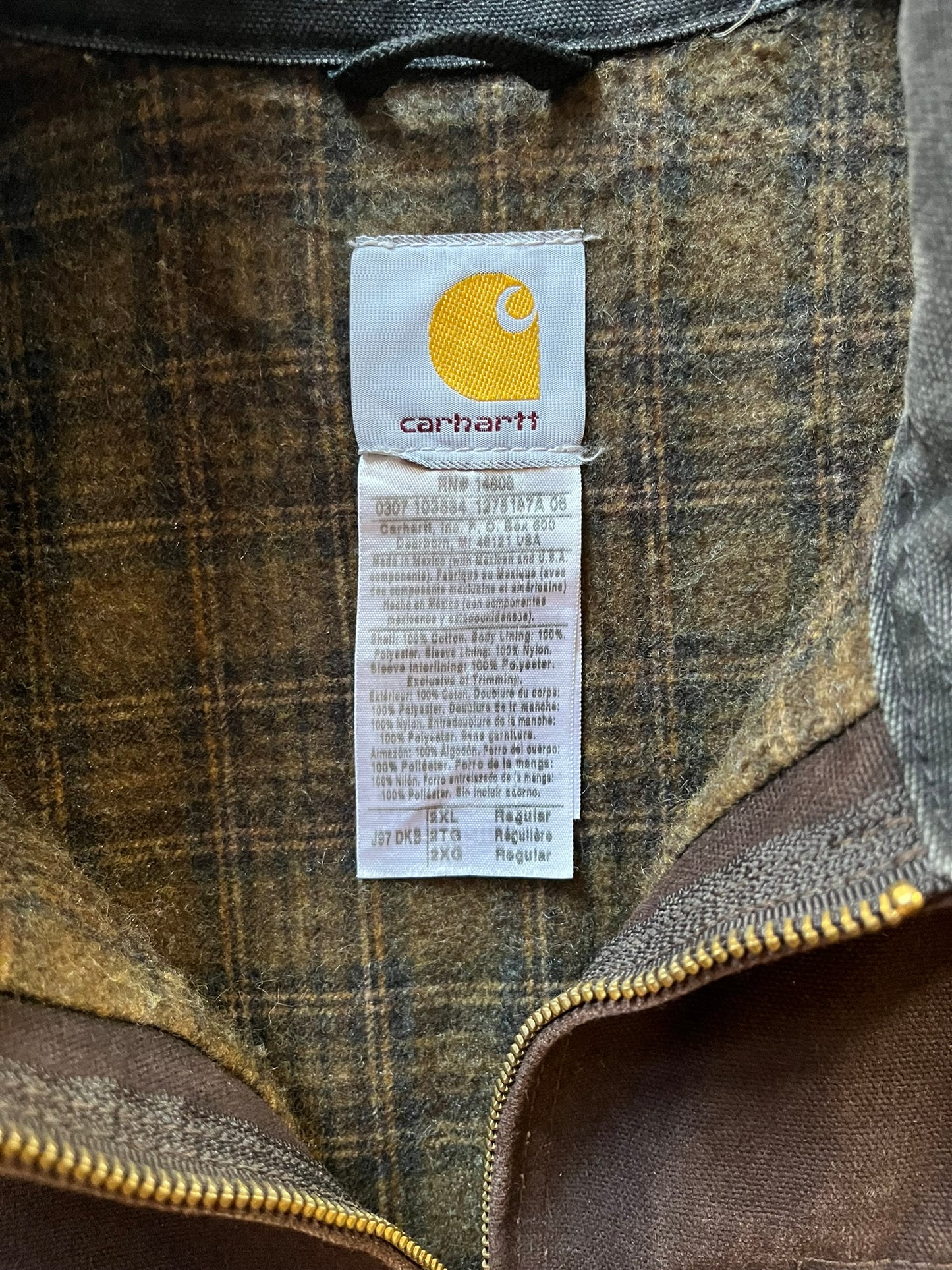 Carhartt Detroit Jacket Brown 2007 - XXL